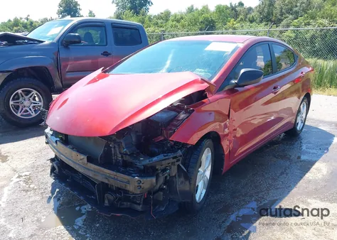 2013 Hyundai Elantra Gls z USA, uszkodzony, nr VIN 5NPDH4AE5DH284181